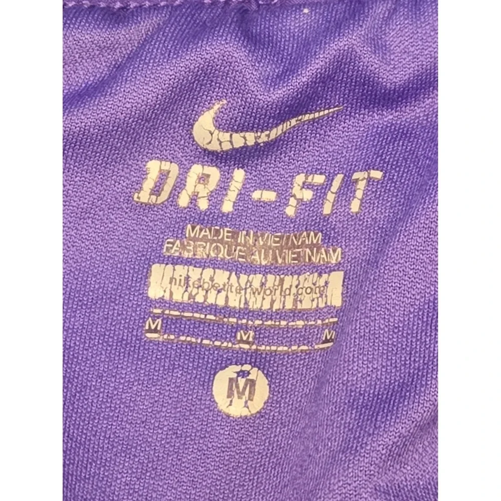 Nike Tempo Shorts Womens Medium M Purple Black White Dri FIT Track Running 3